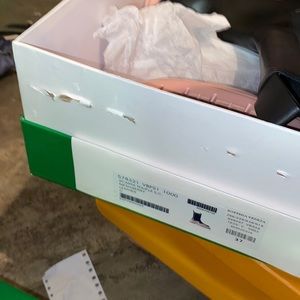 bottega black and pink boot